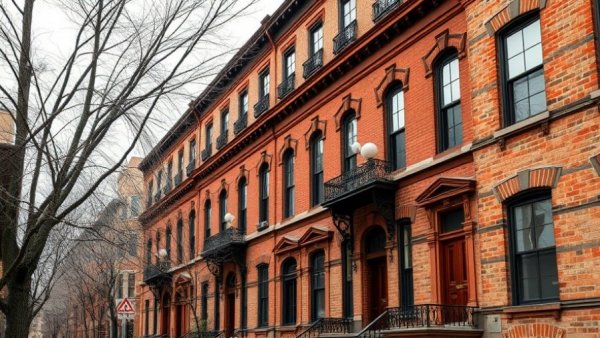 Classic brownstone building showing historical architecture, reflecting Louis Isaacs House history.