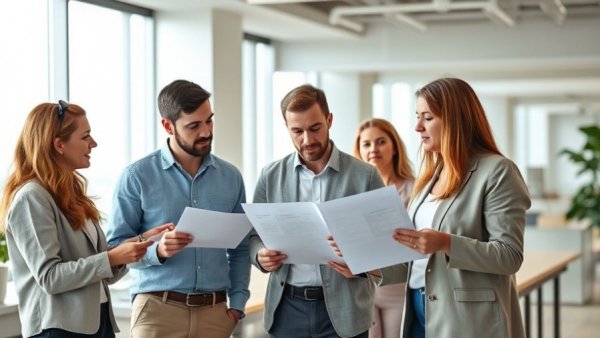 People reviewing documents needed for mortgage preapproval.