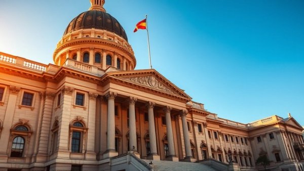 State capitol building under a clear sky, Montgomery County lot size dispute context.