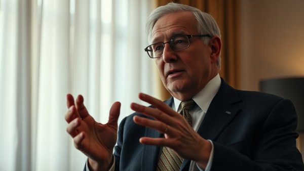 Older man discussing Michael Jordan training strategy indoors.