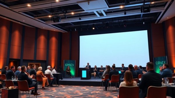 Independent Broker Consolidation 2026 conference session with speaker and panelists.