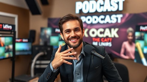 Podcast cover for episode 307 discussing AI engine optimization in lead generation.