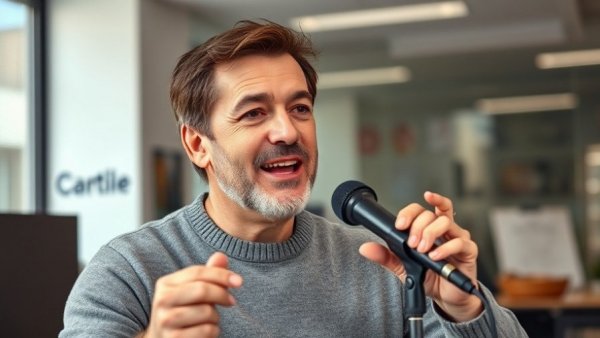 Mature male communicating in office for Unlocking Your Personality in Business.