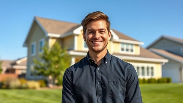 Real estate investment success story featuring a confident young professional.