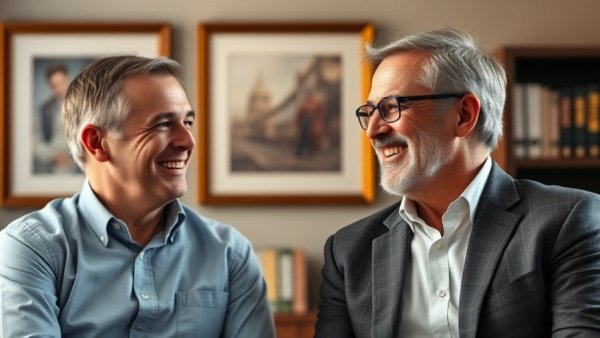 Two men discussing economic trends and investment opportunities in 2026.