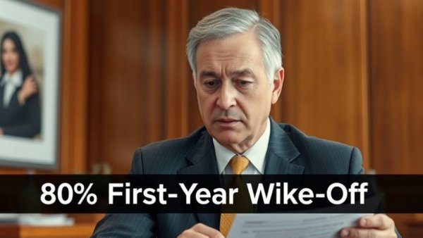 Middle-aged man discusses IRS tax breaks for oil companies.