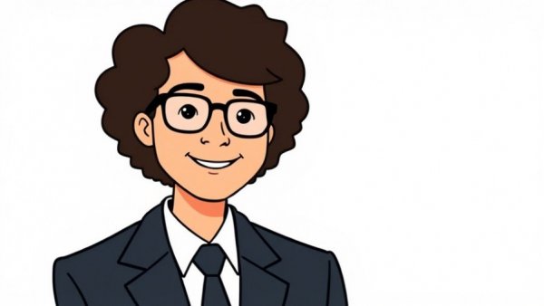 Headshot illustration of a person in a suit, labeled land planning expert.