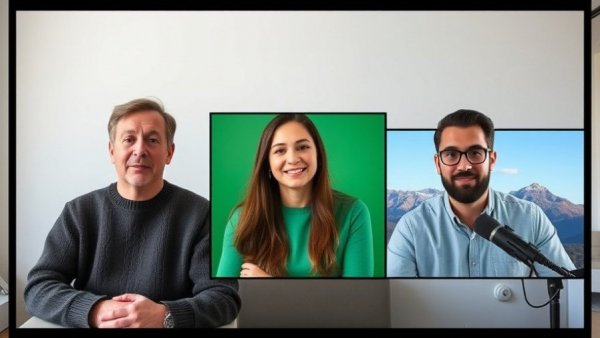 Video call discussion about investment strategy with diverse participants.