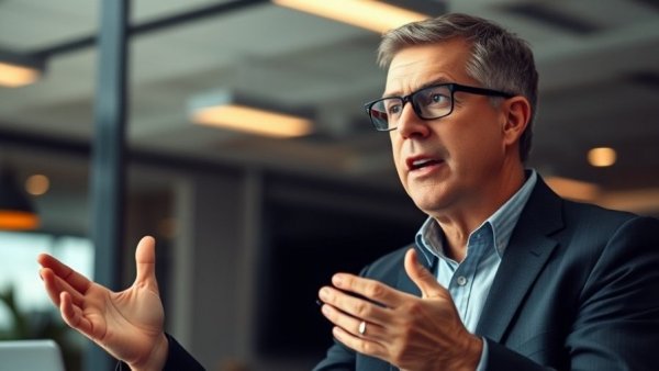 Middle-aged man in office discussing the 'someday is too late mindset'.