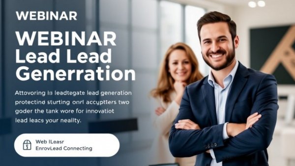Webinar flyer on innovative lead generation strategies with Yoana Nin.