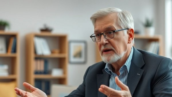 Man discussing multiple 401k strategies in an office setting.