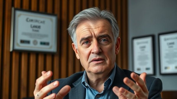 Middle-aged man discusses how to withdraw tax-free cash in an office.