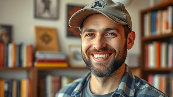 Investor's second check in casual setting with smiling man.