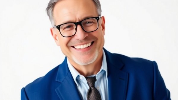 Smiling man in suit, related to Aging in Place Housing Demand.
