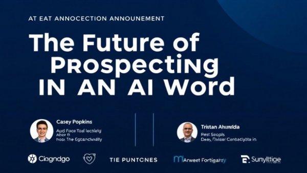 Digital banner for 'The Future of Prospecting in an AI World' event