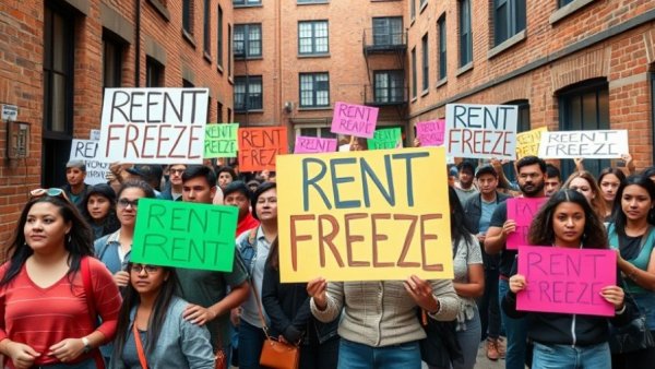 Protesters in NYC rally for rent freeze approval