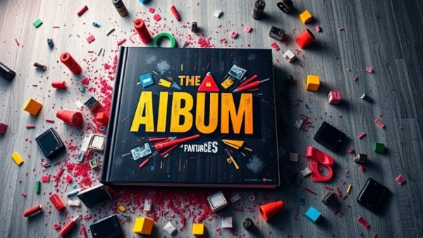 Bold music album cover with dynamic design and typography for 'Your Vibe'.