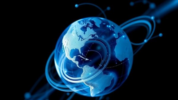 3D globe icon symbolizing global connections
