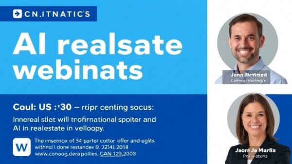 AI in Real Estate Teams webinar promotional graphic with speakers