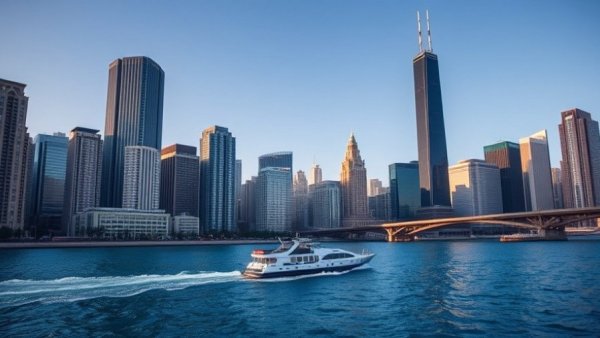 Skyline boat tour, unique things to do in Chicago