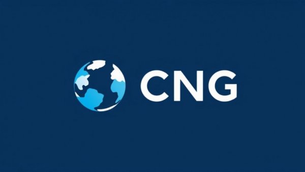CNG Media logo with globe design, modern and minimalistic style.