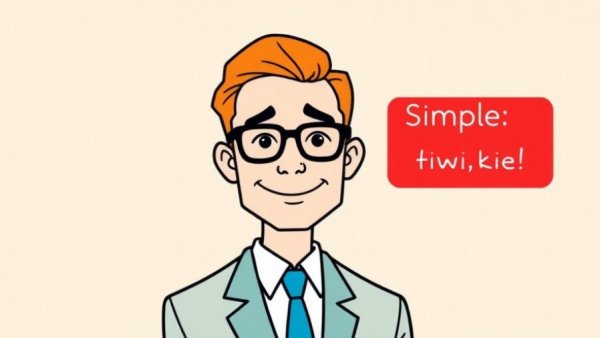 Minimalist illustration of a person in a suit with glasses.