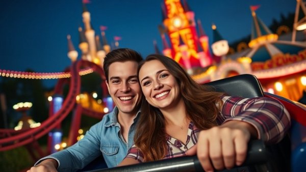 Disneyland Paris heatwave tips: couple enjoying rides