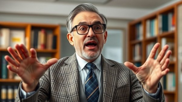 Energetic man in office discussing 'Pivot, Don't Push'.