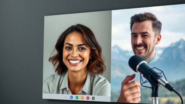 Video call on overleveraging in real estate with a man and woman.