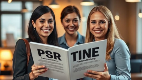 Professional duo with book on realtor communication tips