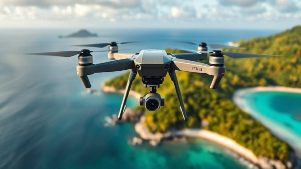 Taiwan's Drone Technology in the Caribbean aerial view.