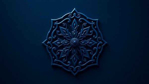 Disney Lorcana dark blue ornate icon with detailed patterns.