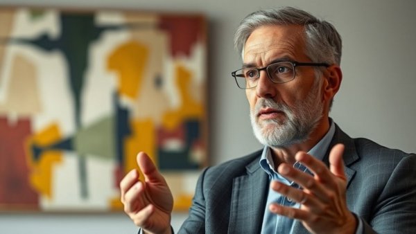 Middle-aged man discussing DIY LLC legal trouble indoors.