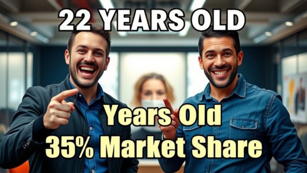 Young real estate agent success highlighted with bold text.