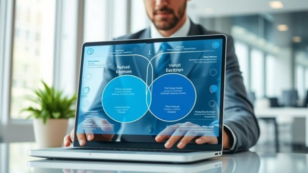 Business professional finds off-market leads 2026 with digital tools on laptop.
