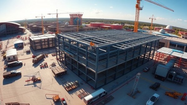 Universal Orlando Resort new attraction construction site aerial view