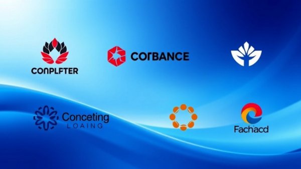 Real estate branding reboot with corporate logos on blue background.