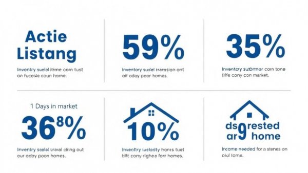 Infographic on real estate market metrics highlighting 65% win rate.