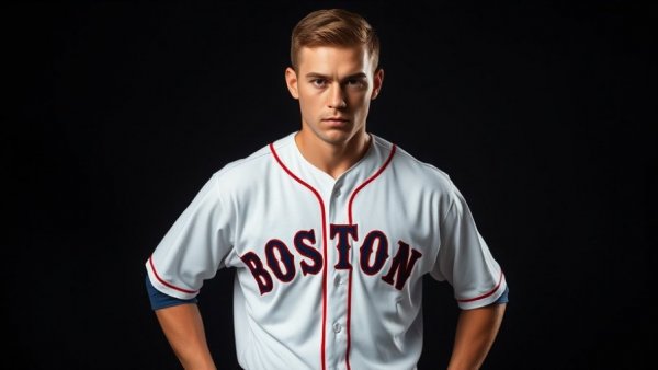 Red Sox player with focused expression during game