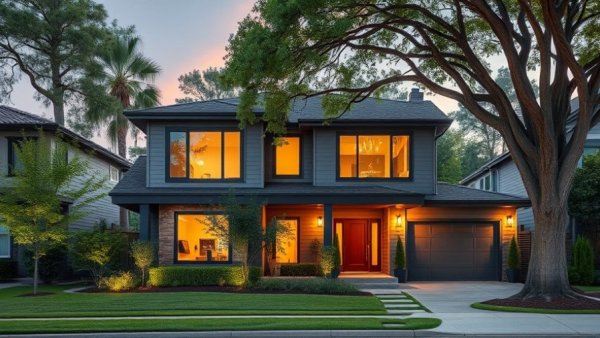 Modern home showcasing housing affordability improvement.