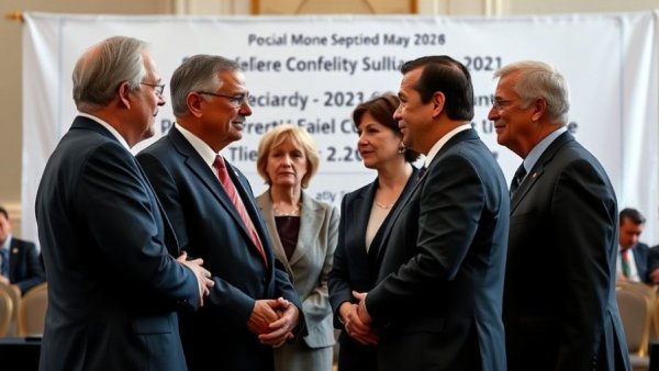 Political leaders discussing at U.S.-Caribbean conference