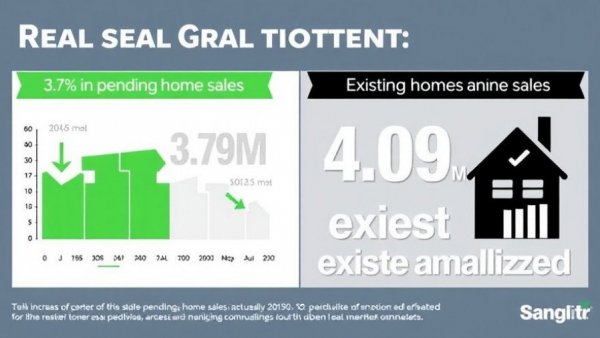 Real estate data showing growth and sales statistics