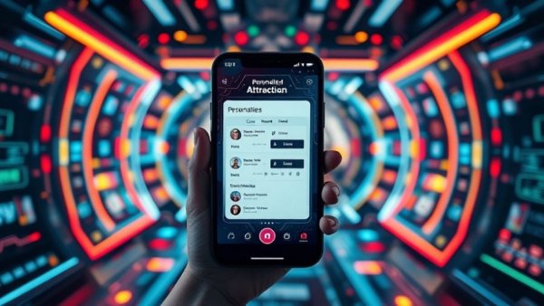 Futuristic interface with Disney personalized attractions technology.