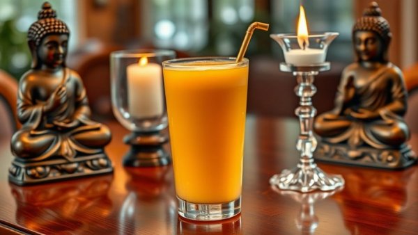 Traditional drink at New Indian Punjab Restaurant Orlando.