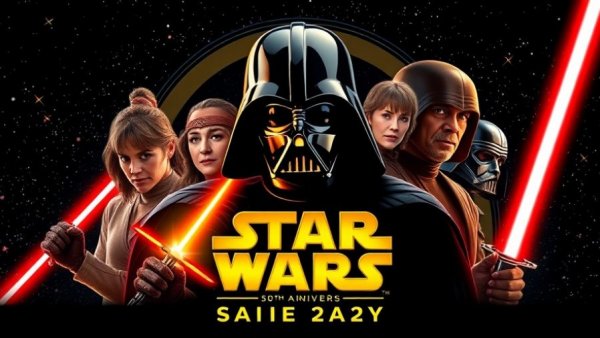 Star Wars 50th anniversary celebration banner