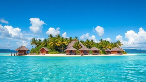 Beautiful Caribbean beach huts under clear sky highlighting investment incentives.