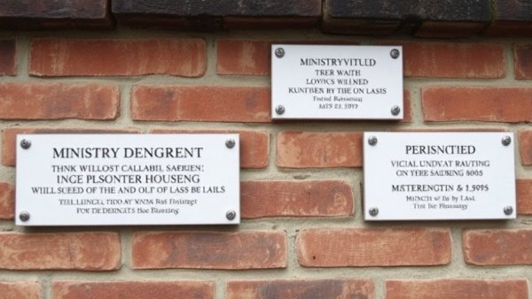 Ministry denies plaques placed on social housing dwelling
