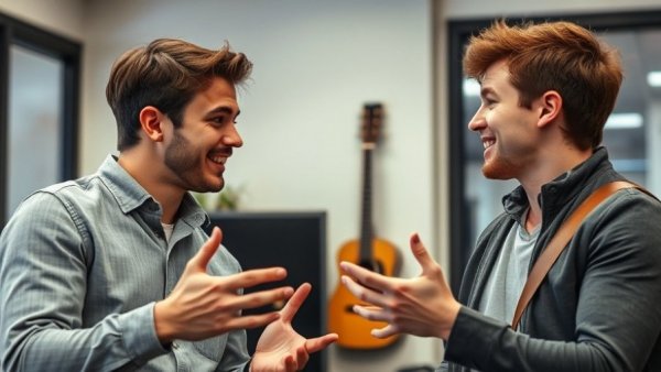 Animated discussion between two men in an office, corporate communication pitfalls