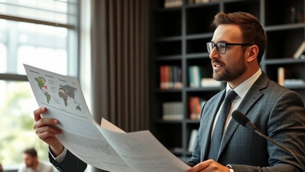 Financial expert explaining tax audit diagram in a professional setting.