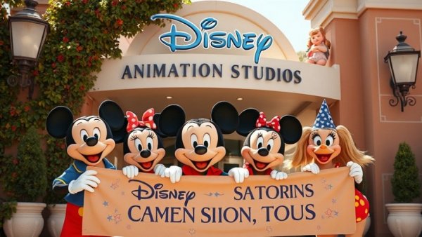 Magic of Disney Animation: Disney characters with 'Open House' banner.